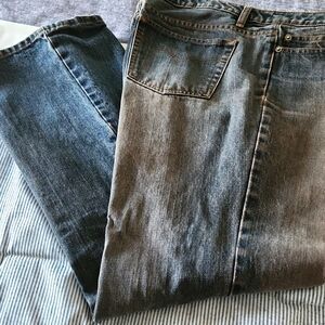Size 12 faded Halogen jeans